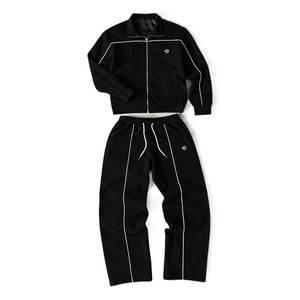 Fashion Contrast <b>line</b> 2 Piece Hoodies Sets for Men Wholesale Boxy Fit Custom Full Zip <b>Jacket</b> and Wide Leg Joggers Low MOQ Supply - Product Image 3
