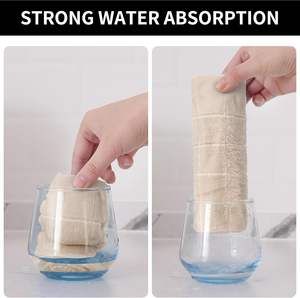 Paños de Cocina de Microfibra Tejida (Beige 13x28 Pulgadas) de Color Sólido, Secado Rápido, Ecológicos, 250gsm, Suaves y Súper Absorbentes - Product Image 5