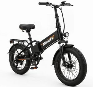 Pneus neige 20*4 pouces, batterie lithium 48V 10ah, cadre en acier carbone, vélo électrique pliable - Product Image 2
