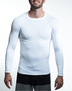 เสื้อรัดรูปแขนยาวระบายอากาศได้ดีสำหรับผู้ชายและผู้หญิง MMA BJJ ยิวยิตสู แห้งเร็ว ผลิตจากโพลีเอสเตอร์ผสมสแปนเด็กซ์ รับผลิตแบบ OEM และรับทำแบรนด์ส่วนตัวสำหรับชุดกีฬา - Product Image 6