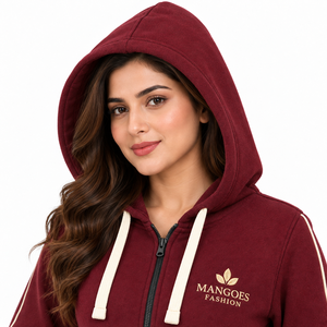 MANGOES FASHION Custom Unisex Winter Solid Breathable Lightweight Hooded Sweat Stack Pants Acid Wash <b>Hoodie</b> Set Tracksuit - Product Image 4