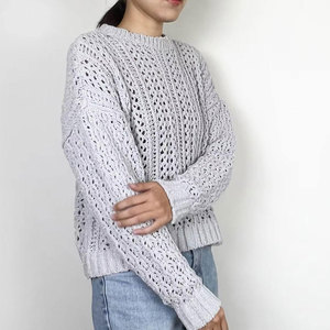 OEM High-quality Winter Warm Knitted Women's <b>Cardigan</b> Solid Color Custom Fashion 240GSM Polyester Candy Color - Product Image 2