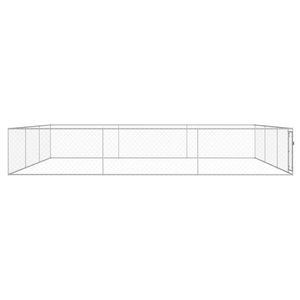 Cage pour chien extra large et robuste en acier galvanisé argenté - Product Image 2