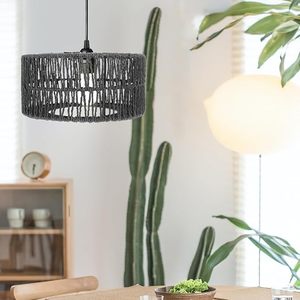 Abat-jour en rotin noir tissé à la main, style côtier minimaliste, pour la décoration de la maison et du jardin, vente en gros, fabriqué par KingCraftViet - Product Image 3