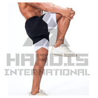 Shorts de course décontractés pour hommes, taille élastique mi-haute, séchage rapide, pour fitness, gym, jogging, entraînement, sport d'été, 100% polyester 140g