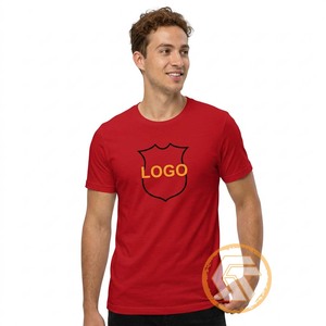 เสื้อยืดคอกลมทรงปกติสำหรับผู้ชาย ผ้าฝ้ายเจอร์ซีย์ 100% แบบสั่งทำพิเศษ ดีไซน์เรียบง่าย ระบายอากาศได้ดี แขนสั้น น้ำหนักผ้า 300 กรัม - Product Image 2