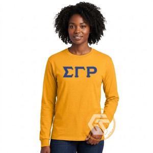 GREEK TREASURES GT-4005 Sudadera Personalizada Sigma Gamma Rho para Mujer, Otoño/Invierno, Bordado Frontal, Felpa de Algodón Sólido de 500g, Ecológica - Product Image 1