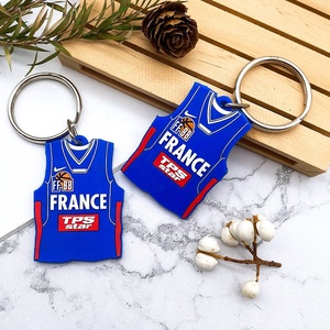 Cadeau en caoutchouc 2D avec logo personnalisé en PVC souple promotionnel Porte-clés avec logo personnalisé - Product Image 4