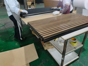 แผ่นผนังอะคูสติก ป้องกันเสียงรบกวน ลดเสียงสะท้อน 80% วัสดุ MDF บุผ้า PET กันน้ำ ขนาด 2400*600 มม. เหมาะสำหรับอพาร์ทเม้นท์ เป็นมิตรต่อสิ่งแวดล้อม - Product Image 2