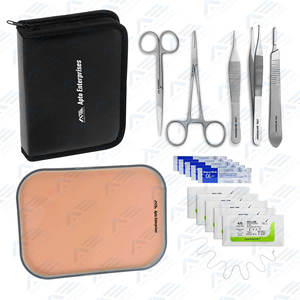 Kit de suture de coussinets chirurgicaux ensemble d'outils d'instruments chirurgicaux médicaux de sutures Kit médical de sutures en acier inoxydable pour les étudiants en médecine - Product Image 5