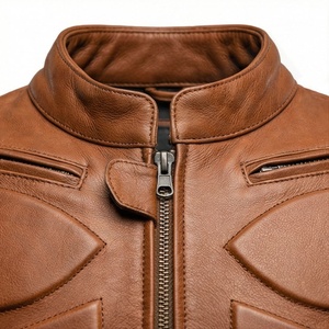 Veste de moto en cuir véritable pour homme de qualité supérieure, nouvelle arrivée, vestes de moto d'hiver, protections amovibles, personnalisables - Product Image 4