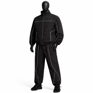 ODM New Stylish Men's Warm Windbreaker <b>Jacket</b> with <b>Zipper</b> Winter Windproof Windbreaker Set Wholesale Custom Fashion Tracksuit - Product Image 6