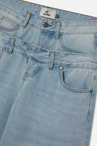 Pantalones vaqueros de hombre al por mayor, casuales, modernos, de corte recto, pierna ancha, acampanados, estilo A, holgados, versátiles, de mezclilla. - Product Image 6