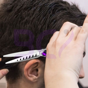 Ciseaux de coiffure de qualité supérieure, nouveaux, 6.0, couleur argentée violette, légers et tranchants, coupe lisse, durables, ciseaux de barbier - Product Image 6