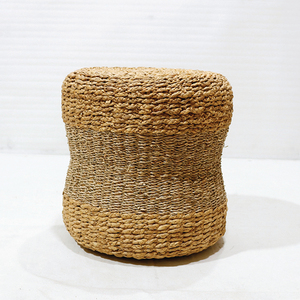 Artex Dong Thap Water Hyacinth Ottoman <b>Stool</b> - Modern Handwoven Eco-Friendly - Product Image 5