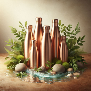 Premium Copper <b>Bottle</b> Wholesale High Quality Elegant Healthy for Hot Selling Itching Copper <b>Bottles</b> for Drinking Use - Product Image 3
