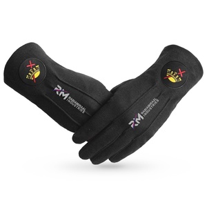 RMI Superior Craft Black Color Masonic <b>Gloves</b> With Smooth Texture Light weight Feel And Long Lasting - Product Image 1
