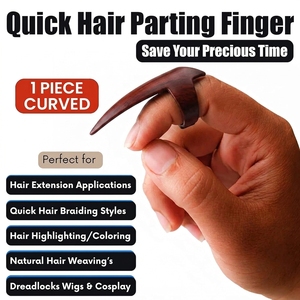 Outil réutilisable pour la séparation des cheveux, anneau de doigt facile à utiliser pour les extensions capillaires, le tressage et l'utilisation en salon - Product Image 2