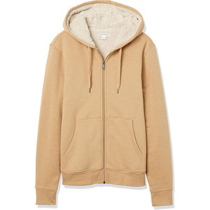 Sudadera con capucha de forro polar Sherpa premium para hombre, con cremallera completa, cálida y térmica, para invierno, uso casual, fabricación al por mayor - Product Image 4
