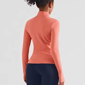 Haut de sport pour femme à manches longues, imprimé, tricoté, à séchage rapide, respirant, en Spandex et Polyester, taille haute - Product Image 6
