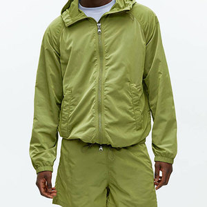 Conjunto Deportivo de Alta Calidad, Transpirable, de Poliéster, para Verano, con Capucha, Estampado, con Cierre, Unisex, para Correr - Product Image 1