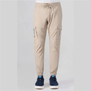 Pantalones Cargo Casuales de Mujer, Cintura Alta, Tejido de Ganchillo, Múltiples Bolsillos, Cintura Elástica, Transpirables, Ecológicos, Holgados, Largos - Product Image 2