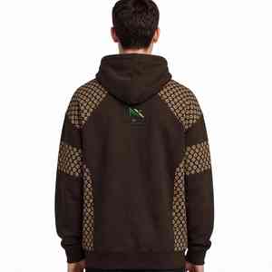 เสื้อฮู้ด NEXTEX รุ่น Unisex Coffee Bean Monogram สีน้ำตาล ผ้าฝ้ายฟลีซเนื้อนุ่ม อุ่นสบาย พร้อมลายกราฟิก - Product Image 2