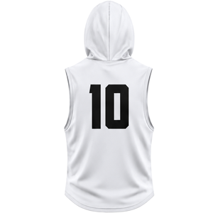 Conjunto de Uniforme de Fútbol Americano para Niños Seven on Seven, Jersey con Capucha sin Mangas, Pantalones Cortos Ajustados a Juego, Números Impresos Personalizados, Kits Juveniles - Product Image 4