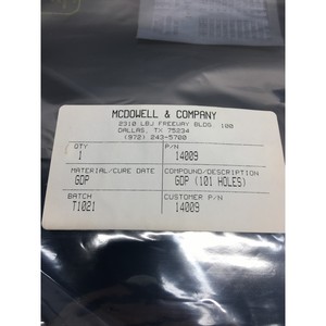 แผ่นจ่ายแก๊ส MCDOWELL 14009, 101 รู - อุปกรณ์และอะไหล่เซมิคอนดักเตอร์ระดับโลกที่เชื่อถือได้ - Product Image 5