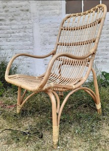 Chaise de jardin relaxante pour la famille, en rotin naturel, idéale pour lire dans la chambre ou le salon. MOQ : 1 pièce. - Product Image 2