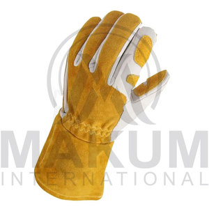 Gants de travail de protection des mains, durables, résistants à la chaleur, respirants, gants de travail à contraction, gants de sécurité en cuir pleine fleur de qualité supérieure - Product Image 6