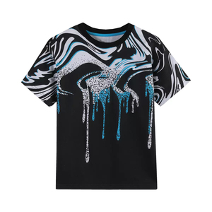 ชุดเสื้อยืดและกางเกงขาสั้นพิมพ์ลายแห้งเร็วผ้าโพลีเอสเตอร์/คอตตอนสองชิ้นสำหรับผู้ชายปี 2025 สไตล์สตรีทแวร์ ปรับแต่งได้ ชุดคู่สำหรับผู้ชาย - Product Image 2