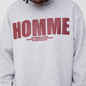 Sweat-shirt à col rond pour homme de haute qualité ODM, sweat-shirts et hoodies en coton pour homme, respirant, logo personnalisé, couleur unie - Product Image 4