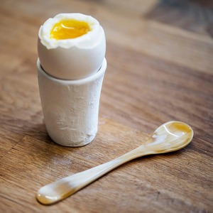 Cuillères traditionnelles faites à la main en corne de buffle pour café et thé, ensemble d'ustensiles de cuisine naturels - Product Image 2