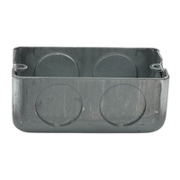 Caja de Conexiones Rectangular de Acero Galvanizado de 1.6 mm de Espesor, 3/4 Pulgadas, 7 Salidas, Anticorrosión, Resistente al Fuego y Duradera