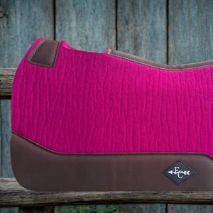 Tapis de selle personnalisé pour chevaux de dressage/occidentaux, en feutre de laine premium absorbant les chocs, contour en cuir de crocodile turquoise, logo personnalisé - Product Image 1