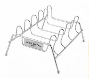 Metal <b>Plate</b> <b>Rack</b> Stand Single Tier Round Design Minimalist Kitchen Storage Holder for Dish and Bowl Polished Finish Stackable - Product Image 2