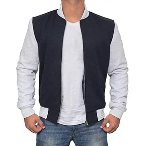 Wholesale <b>Men</b> <b>Jackets</b> OEM Custom Logo Print Long Sleeves Casual Bomber <b>Jacket</b> <b>Men</b> <b>Baseball</b> <b>Jackets</b> - Product Image 3