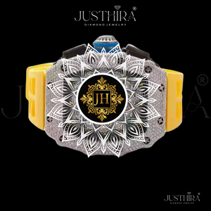Montre en acier inoxydable de qualité supérieure avec diamant moissanite et quartz, pour femme, design fin, cristal saphir antique, étanche - Product Image 4