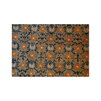 Kain Batik Tulis Katun Buatan Tangan Indonesia dengan Motif Adiluhung Tradisional, Warna Sogan Hitam Coklat Tua, Tekstil Premium