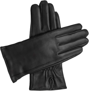 Wholesale High Quality Winter Lambskin Leather <b>Gloves</b> for Men Women Touchscreen Thermal <b>Warm</b> Outdoor Travel - Product Image 3