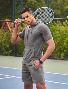 Conjunto Deportivo de 2 Piezas para Hombre, Sudadera con Capucha, Pantalones Cortos Deportivos Casuales - Product Image 3