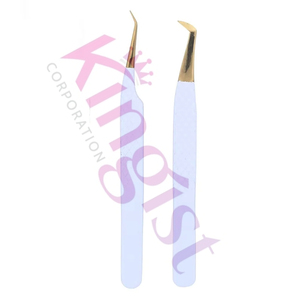 Ensemble de pinces à cils isolées en gros, pinces à cils volume les plus vendues, pinces à cils en acier durable personnalisées pour extensions de cils - Product Image 3