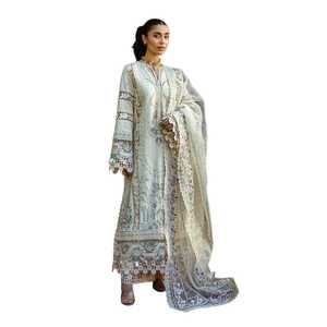 Ensemble de robe en coton imprimé, vêtements indiens et pakistanais, collection d'été, doux et respirant, tenue pour femmes en 3 pièces, à porter au quotidien - Product Image 1
