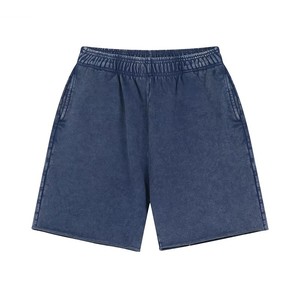 Shorts Bermuda Décontractés Orange Uni pour Hommes, Taille Élastique, Poches, Tissu Léger et Respirant en Mélange de Coton, OEM ODM - Product Image 6