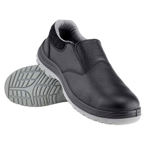 Chaussures de sécurité en cuir pour hommes avec embout en acier, lacets, anti-écrasement, bottes de travail d'usine, semelle intermédiaire composite, imperméables, respirantes, doublure en maille - Product Image 5