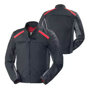 Veste de moto en textile professionnelle, équipement de protection, tissu léger et respirant avec ajustement réglable, idéale pour la conduite en ville - Product Image 1
