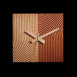 Horloge murale géométrique moderne en métal, à quartz analogique, alimentée par piles, décorative, avec engrenages mobiles, design 3D pour salon et maison - Product Image 1
