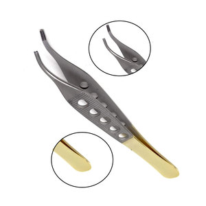 ชุดเครื่องมือผ่าตัดสแตนเลสสตีลคุณภาพพรีเมียม ปี 2026 ยี่ห้อ Adson Brown รุ่น Tissue 9x9teeth Forceps ขนาด 6 นิ้ว ด้ามจับโค้งสีทอง พร้อมคู่มือการใช้งาน - Product Image 3