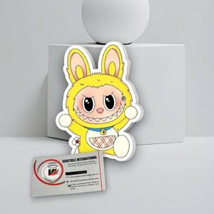 แผ่นแม่เหล็กต่อขนตาแบบใหม่ สีเหลือง ลายลาบูบู รูปหัวใจ สี่เหลี่ยม ดอกไม้ เพชร อะคริลิค สำหรับช่างต่อขนตา - Product Image 4